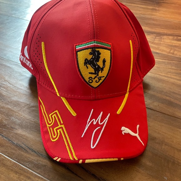 Ferrari Red Racing Cap with Emblem - Picture 2 of 2